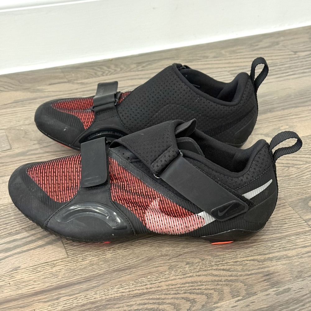 Nike SuperRep Cycle Indoor Cycling Shoes Black Red Women's 9.5 - CJ0775-008
